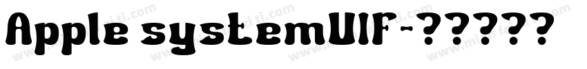 Apple systemUIF字体转换